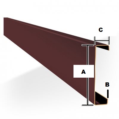 3″x30′ Cee-Purlin dimensions diagram
