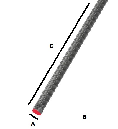 1/2″(#4)xGrade 40 dimensions diagram